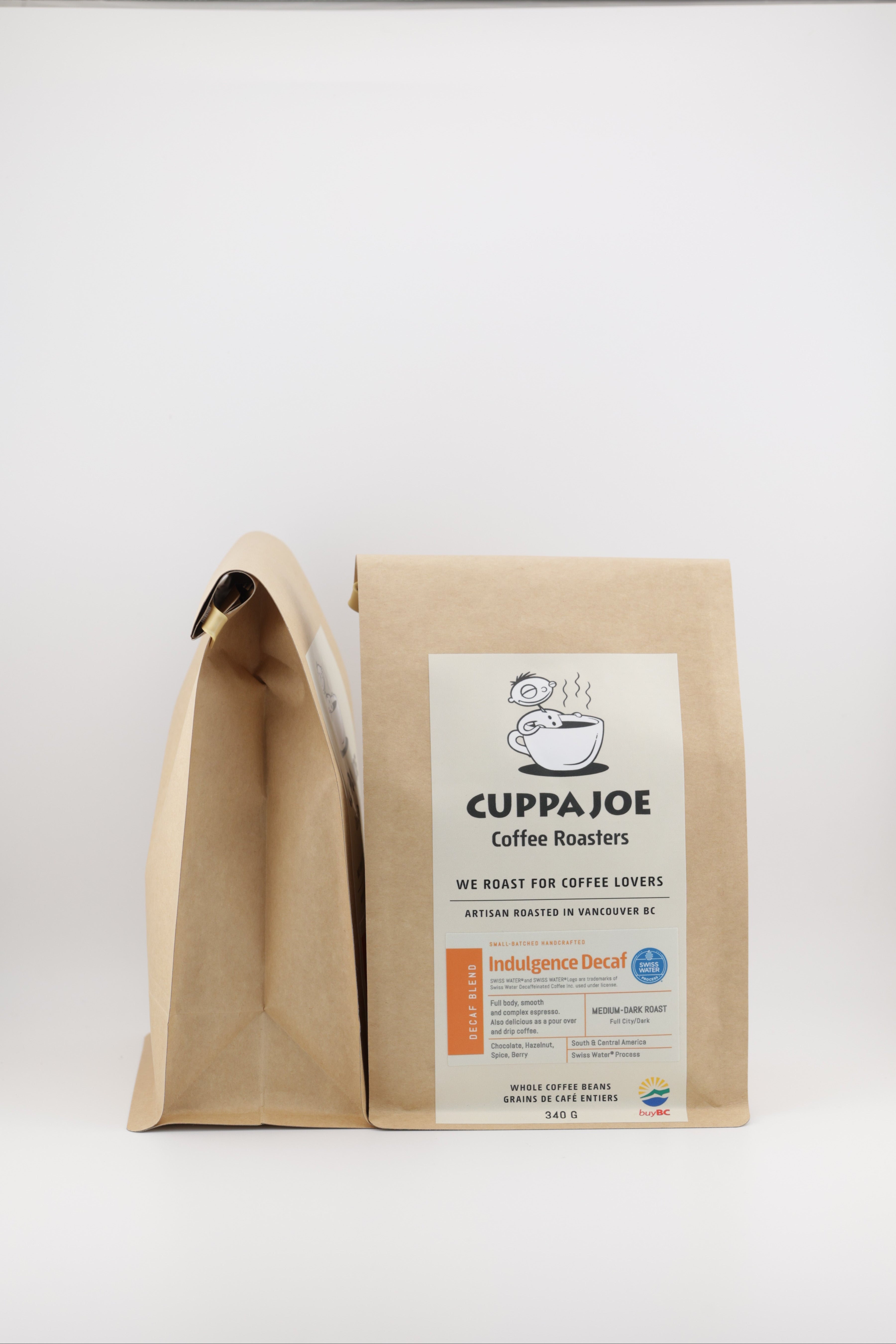 Cuppa Joe coffee package on a white background